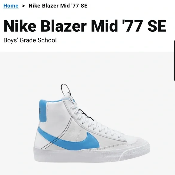 Nike Blazer 77 Mids - University Blue and White - NO LONGER AVAILABLE IN STORES! - Picture 3 of 4